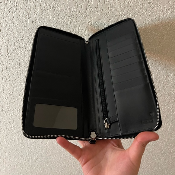 Coach Black Travel/Business Long Card Holder and Planner Organizer - Picture 3 of 3